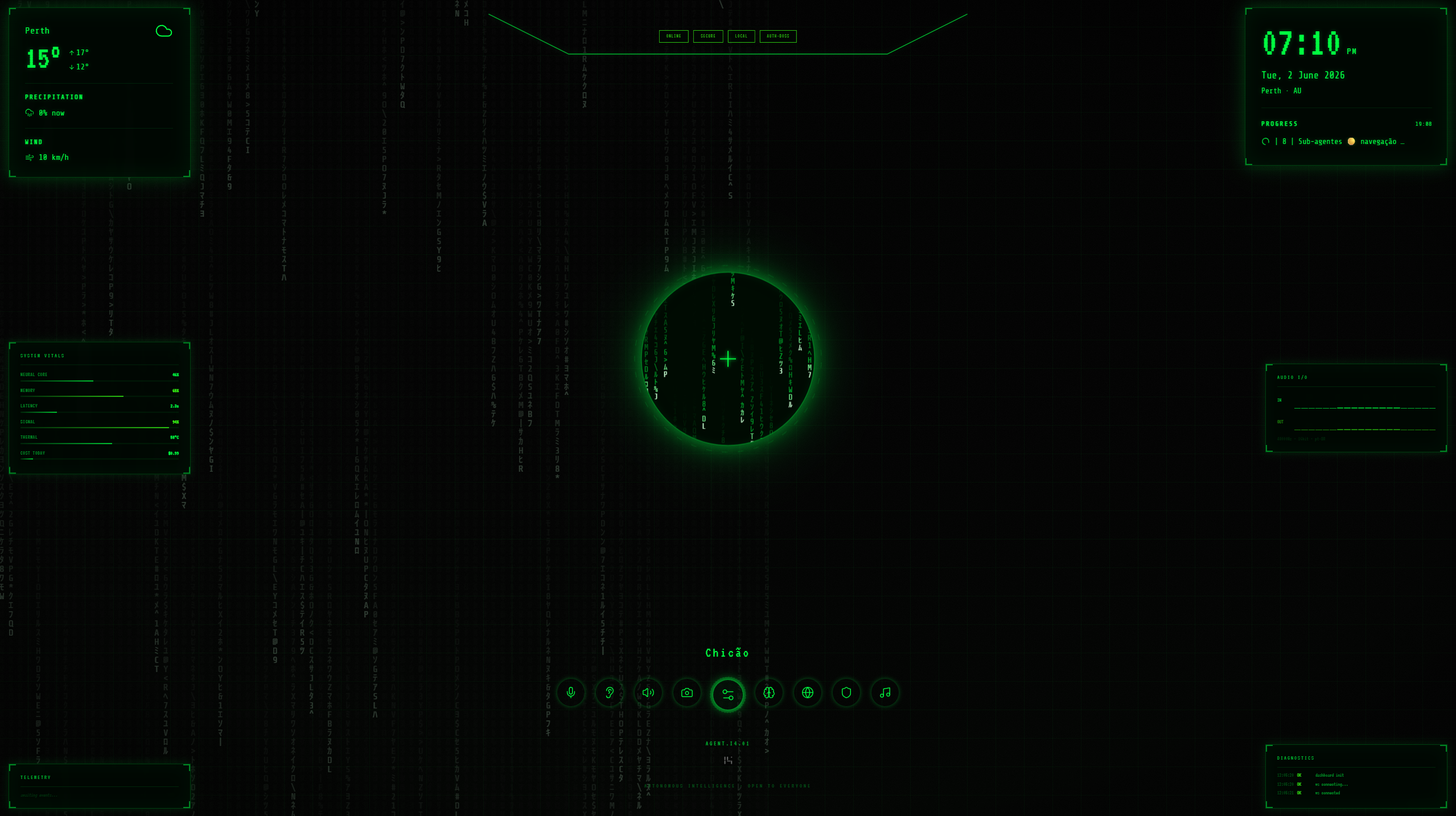 MATRIX theme screenshot
