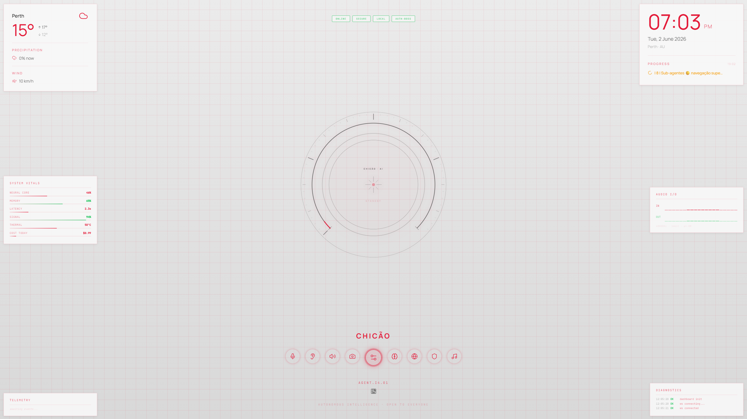 TESLA theme screenshot